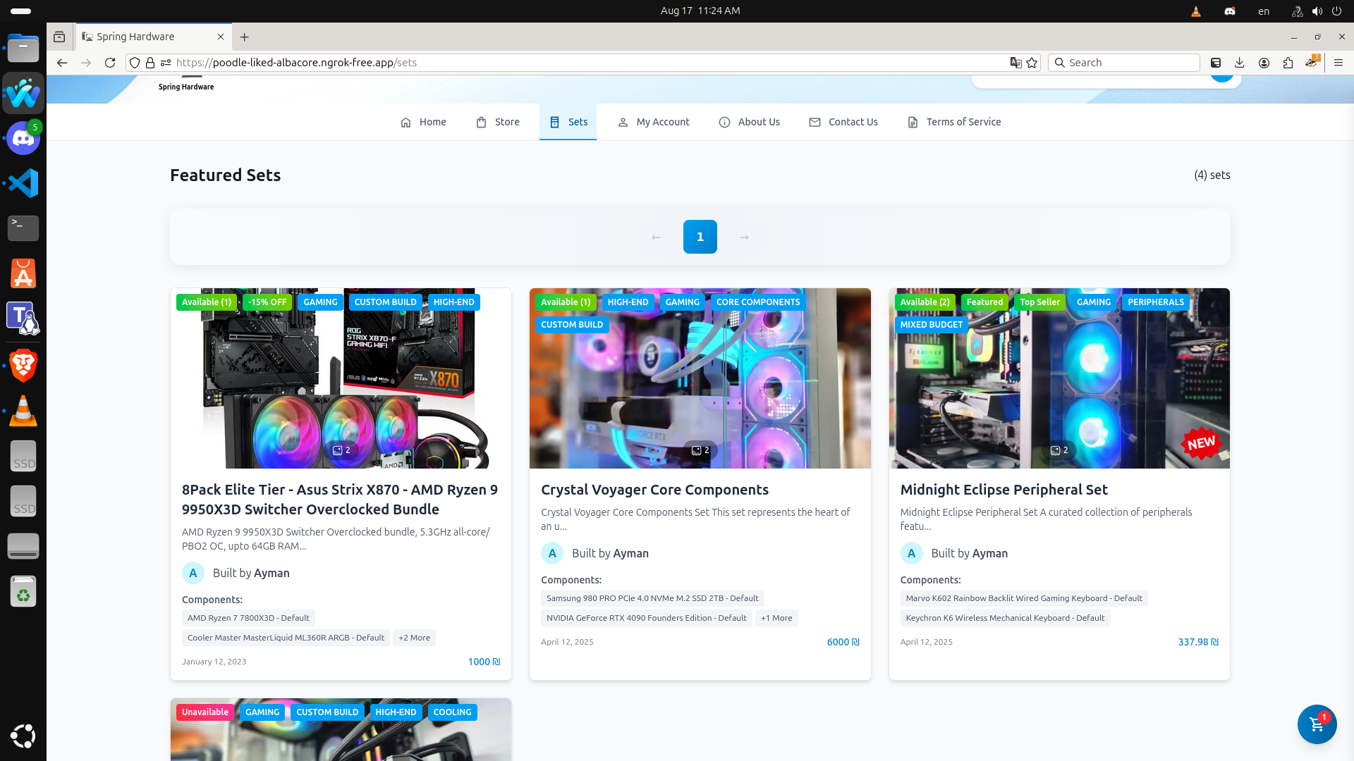 Product Bundles Page