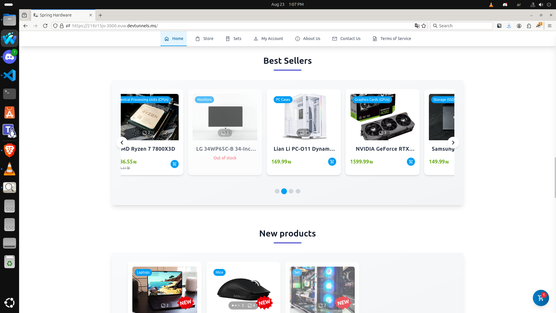 Homepage Categories &amp; Bestsellers