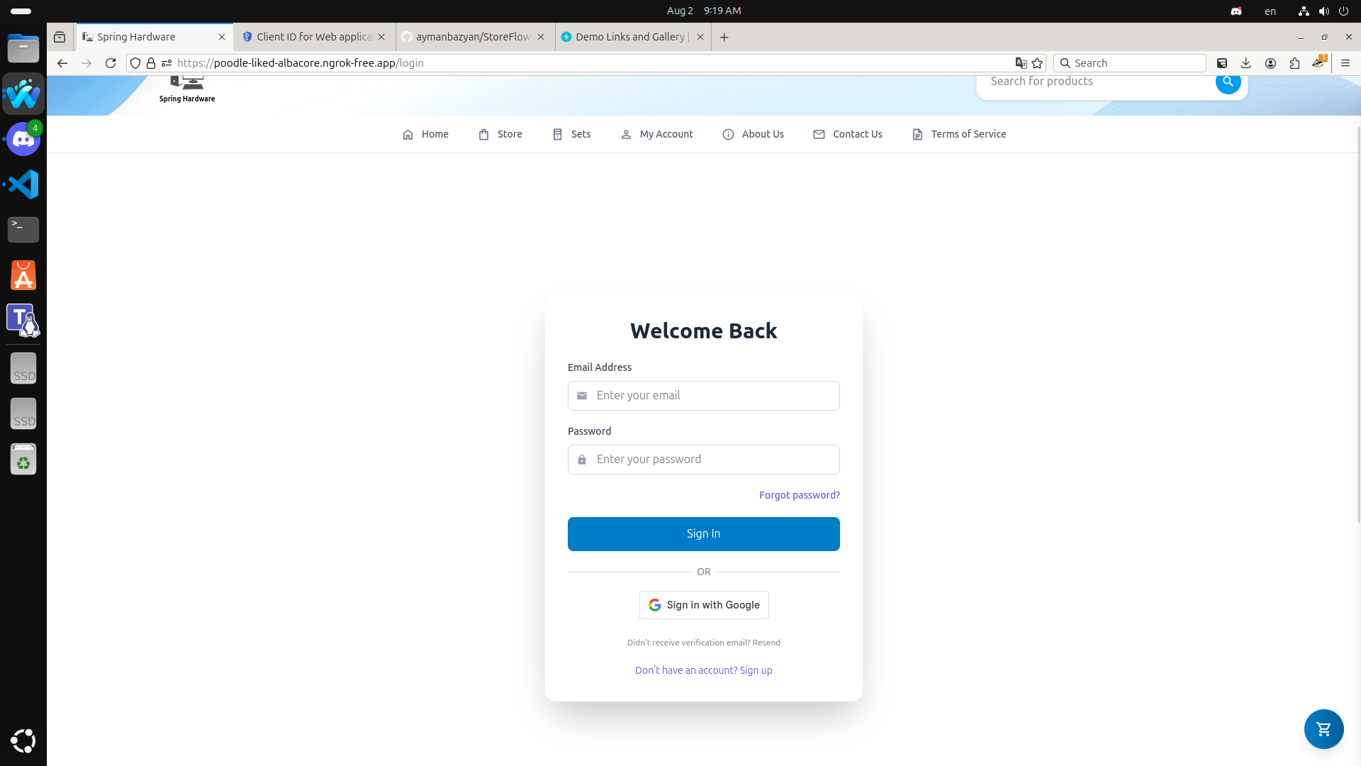Login Page