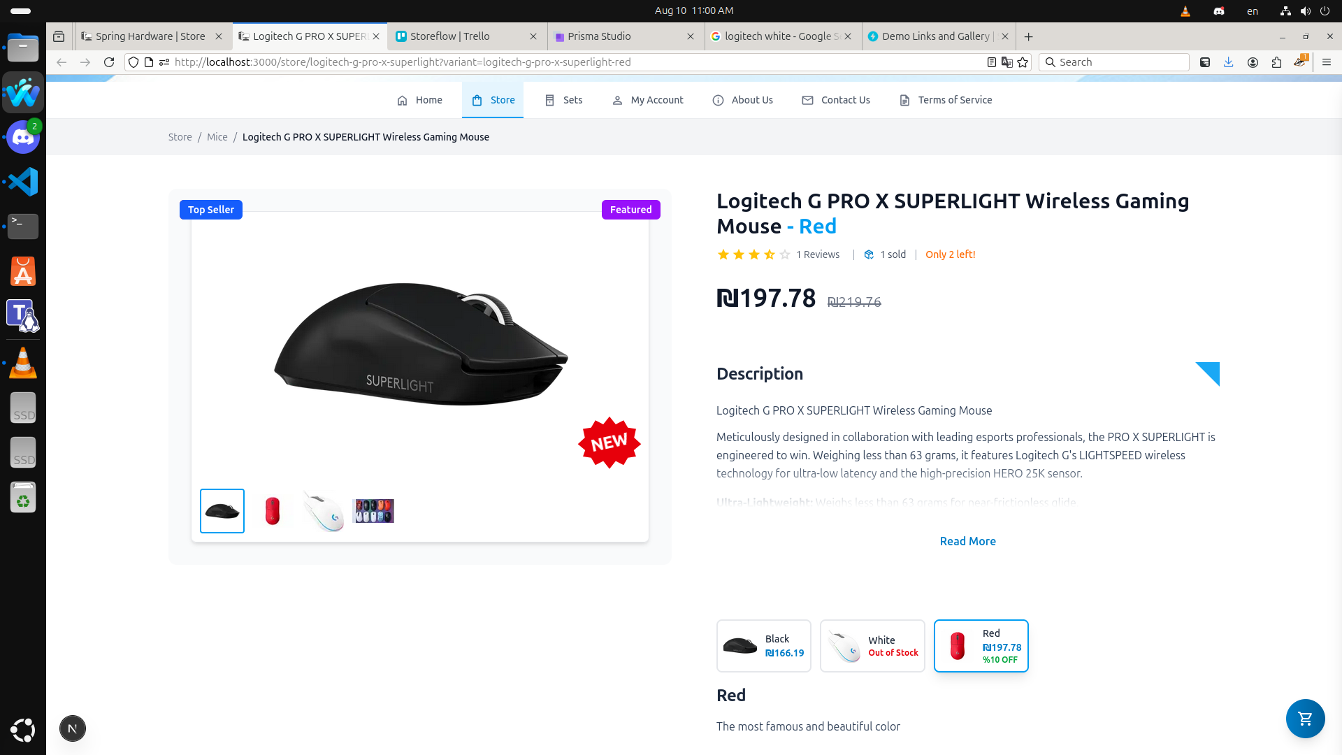 Product Detail Page